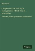 Compte-rendu de la clinique chirurgicale de l'Hôtel-Dieu de Montpellier