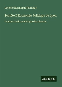 Société D'Économie Politique de Lyon - Société d'Économie Politique
