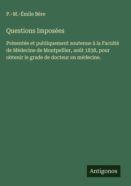 Questions Imposées