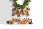 Adventskalender Papphäuser,24 Stk., 9x4,5x4,5cm, FSC MIX