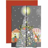 3D-Klappkarte Weihnachtsmarkt, B6 FSC MIX