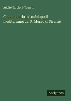 Cover Commentario sui cefalopodi mediterranei del R. Museo di Firenze