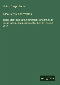 Cover Essai sur les scrofules