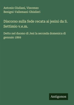 Cover Discorso sulla fede recata ai jesini da S. Settimio v.e.m.