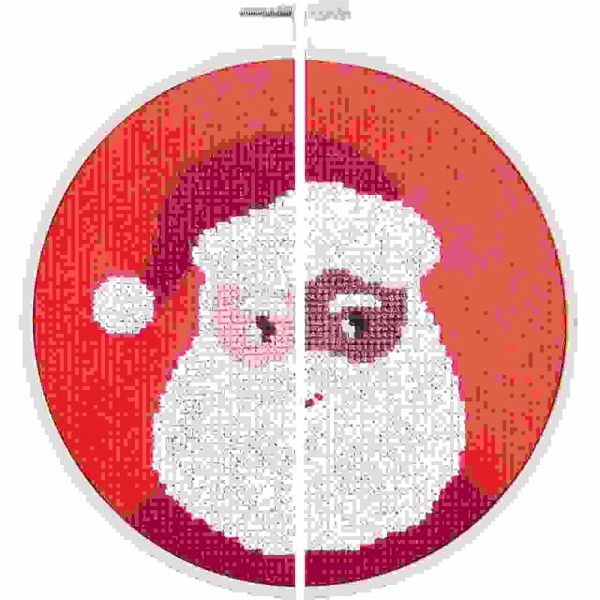 Stickpackung Gezählter Kreuzstich,Portrait Santa Stickpackung Gezählter Kreuzstich,Portrait Santa