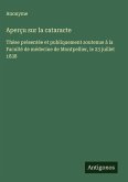 Aperçu sur la cataracte Aperçu sur la cataracte