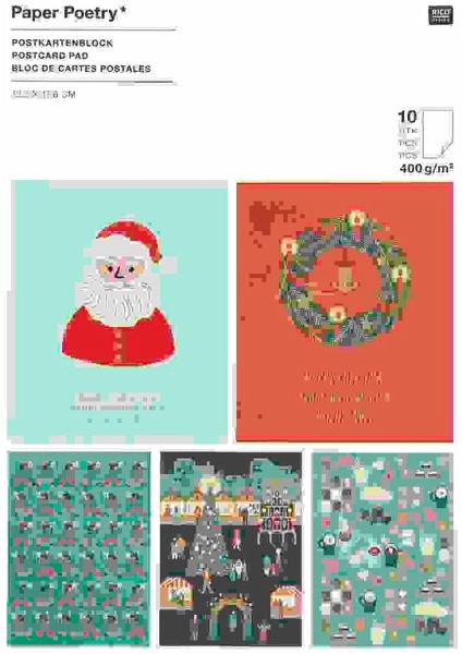 Postkartenblock Weihnachtsmarkt FSC MIX Postkartenblock Weihnachtsmarkt FSC MIX