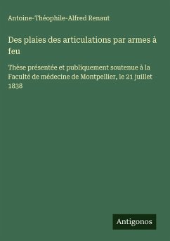 Cover Des plaies des articulations par armes à feu