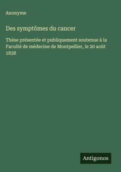 Cover Des symptômes du cancer