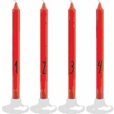 Adventskerzenset 1-4, Rot