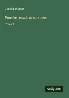 Cover Pensées, essais et maximes