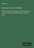 Essai sur la carie vertébrale Essai sur la carie vertébrale