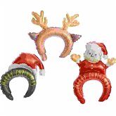 Folienballon Haarreifen, Weihnachtsfiguren