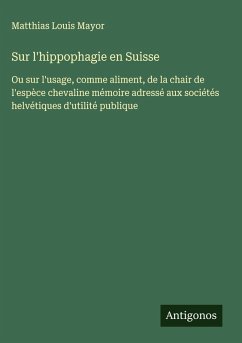 Cover Sur l'hippophagie en Suisse