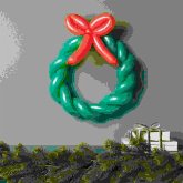 Ballonfigur Kranz, Grün