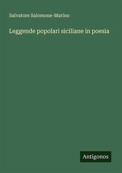Leggende popolari siciliane in poesia Cover Leggende popolari siciliane in poesia