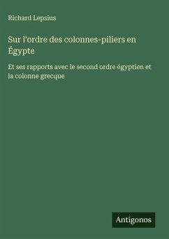 Cover Sur l'ordre des colonnes-piliers en Égypte