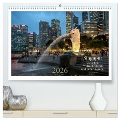 Cover Singapur: Zwischen Wolkenkratzern und Superbäumen (hochwertiger Premium Wandkalender 2026 DIN A2 quer), Kunstdruck in Hochglanz