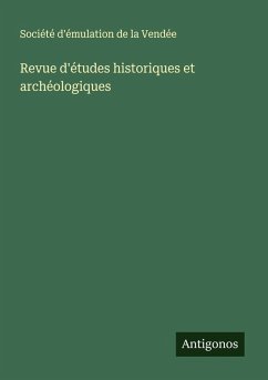 Cover Revue d'études historiques et archéologiques