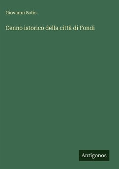 Cover Cenno istorico della città di Fondi