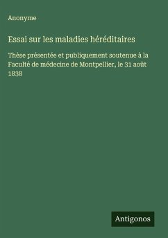 Cover Essai sur les maladies héréditaires