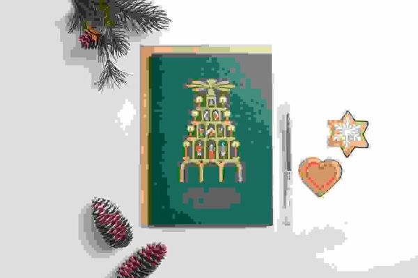 Kartenset A5, Weihnachtspyramide FSC MIX Kartenset A5, Weihnachtspyramide FSC MIX