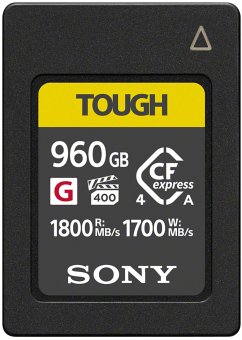 Cover Sony CFexpress Type A 960GB TOUGH R/W 1800/1700MBs CEAG960T