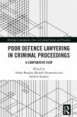 Poor Defence Lawyering in Criminal Proceedings (eBook, ePUB)