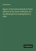 Report of the Various Boards of Town Officers of the Town of Mendon, for the Municipal Year Ending March 5, 1883