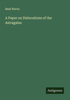 Cover A Paper on Dislocations of the Astragalus