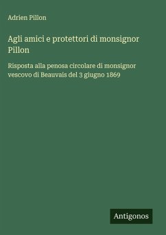 Cover Agli amici e protettori di monsignor Pillon