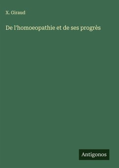 Cover De l'homoeopathie et de ses progrès