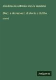 Studi e documenti di storia e diritto Studi e documenti di storia e diritto