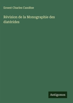 Cover Révision de la Monographie des élatérides