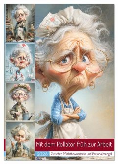 Cover Mit dem Rollator früh zur Arbeit (Wandkalender 2026 DIN A2 hoch), CALVENDO Monatskalender