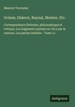 Cover Grimm, Diderot, Raynal, Meister, Etc.