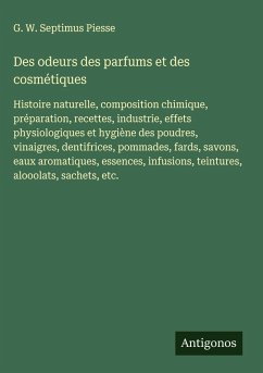 Cover Des odeurs des parfums et des cosmétiques