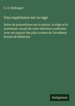 Cover Une expérience sur la rage