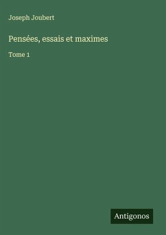 Cover Pensées, essais et maximes