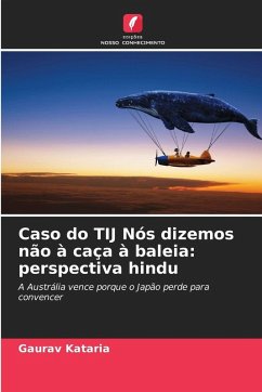 Cover Caso do TIJ Nós dizemos não à caça à baleia