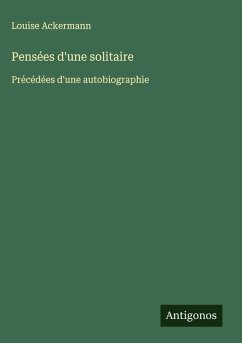 Cover Pensées d'une solitaire