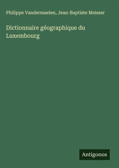 Cover Dictionnaire géographique du Luxembourg