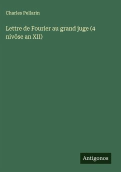 Cover Lettre de Fourier au grand juge (4 nivôse an XII)