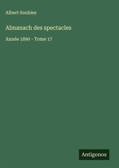 Cover Almanach des spectacles