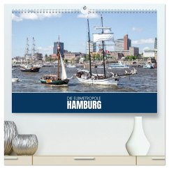 Cover Die Elbmetropole Hamburg (hochwertiger Premium Wandkalender 2026 DIN A2 quer), Kunstdruck in Hochglanz