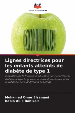 Cover Lignes directrices pour les enfants atteints de diabète de type 1