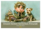 Unsere besten tierischen Freunde - Humorvolle Werke (Wandkalender 2026 DIN A4 quer), CALVENDO Monatskalender