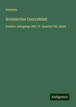 Botanisches Centralblatt - Anonym