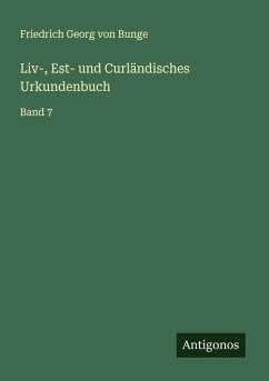 Cover Liv-, Est- und Curländisches Urkundenbuch