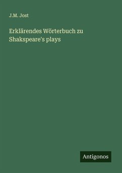 Cover Erklärendes Wörterbuch zu Shakspeare's plays